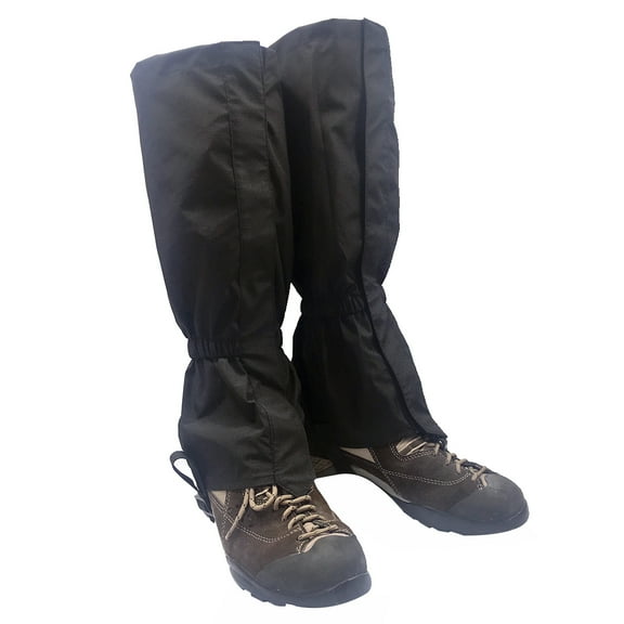 ROSENICE Outdoor Snow Leg Gaiters 1 Pair Waterproof Black 18.47X8.25X7.86in for Hiking Skiing