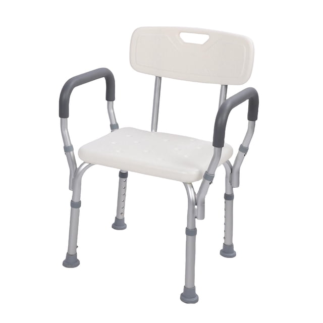 Shower Adjustable Height Elderly Bath Tub Shower Chair Bench Stool Non-slip