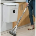 thumbnail image 5 of Contenedor de abono para cocina, bote de basura de 9L, bote de basura colgante con tapa, 5 of 5