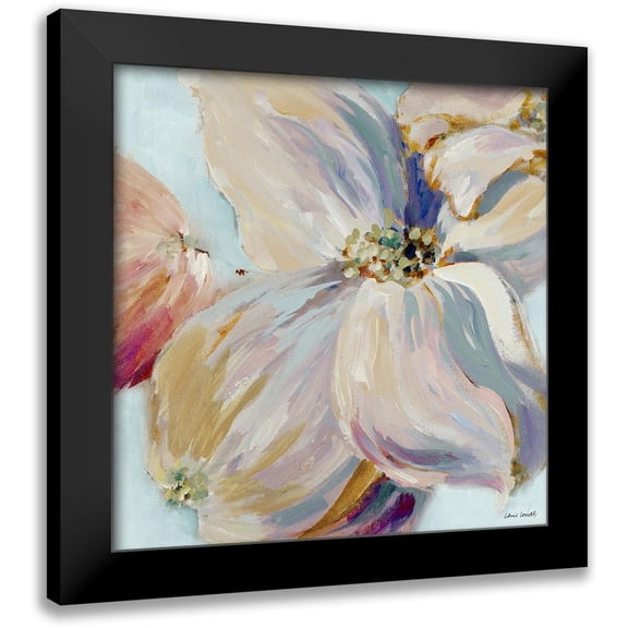 Loreth, Lanie 12x12 Black Modern Framed Museum Art Print Titled - Floral Song Pastel II