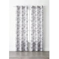 thumbnail image 1 of Mainstays Floral Jacobean Grey Curtain Panel Pair, 1 of 3