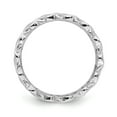 thumbnail image 2 of Sterling Silver Stackable Expressions Polished Intertwined Heart Ring - Size 8, 2 of 3