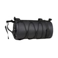 thumbnail image 3 of Quzzie Bike Handlebar Bag Waterproof Roll Storage Bicycle Front Bag with Nylon Shoulder Strap Sturdy Elastic Cord Lightweight Suitable for Exercise Mountain Cycling Black, 3 of 8