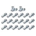 thumbnail image 1 of Uxcell 20-Pack M6 x 20 Juego de Anclajes de Puerta Huecos, Tuercas de Expansión de Jack para Pared Hueca [Tono Plateado], 1 of 6