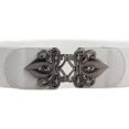 thumbnail image 3 of Ceinture Grand pour Femmes Mode Élastique Boucle Extensible Ceinture Élastique Robe Vintage Slim Resserrée Décor, 3 of 7