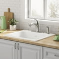 thumbnail image 5 of American Standard Quince Drop-in Cast Iron 25 in. 4-Hole Single Bowl Kitchen Sink in Brilliant White, 5 of 5
