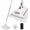 1pc, variant on Hands-Free Multi-Purpose Flat Mop 6×31 in, Shark Tooth Grip with Built-In Rubber Squeegee, One-Button Cloth Release, Washable Microfiber Mop