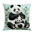 thumbnail image 1 of Sofa Cushion Covers Winter Pandas Theme Pillowcase Festive Cushion Cover, 1 of 6