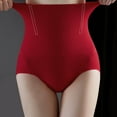 thumbnail image 4 of Elainilye Fashion Tummy Control Thong Shapewear Waist Trainer for Underbust Cincher Corset Sport Girdle Hourglass Body Shaper,Red, 4 of 5