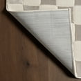 thumbnail image 3 of nuLOOM Alaiya Checkered Machine Washable Area Rug, 10' x 13', Alaiya Cream, 3 of 8
