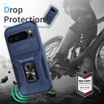 thumbnail image 3 of Allytech Rugged Case for Google Pixel 7 Pro, [Slide Camera Cover] [360° Rotating Kickstand] [Military Protection] [Magnetic Car Mount] Non-Slip Anti-Scratch Shockproof Heavy Duty Case - Blue, 3 of 8