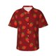 thumbnail image 1 of Fotbe Strawberry Camisa Hawaiana para Hombre Unisex – Camisa Casual de Verano con Botones de Manga Corta de Algodón y Lino,XX-Large, 1 of 7