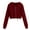 Wine, variant on XMMSWDLA Womens Zip Up Cropped Hoodies Fleece Oversized Sweatshirts Full Zipper Jackets Fall Clothes 2023 Fashion Outfits Hoodies for Teens Hoodies for Teens Navy L
