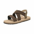 thumbnail image 2 of Leesechin Summer Sandals Women Strap Grass Woven Hemp Rope Flat Bottomed Roman Shoes Beach Soft Sole Sandals, 2 of 3