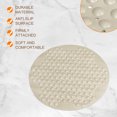 thumbnail image 3 of Uxcell Khaki 25.6" x 25.6" Round Shape NonSlip Mat for Bathroom Bath Tub Shower Mats, 3 of 6