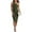 Army Green, variant on Summer One Shoulder Dresses for Women Elegant Mesh Ruched Asymmetrical Wedding Guest Cocktail Bodycon Dress