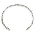 thumbnail image 2 of Primal Steel Stainless Steel Polished Wavy Cuff Bangle, 2 of 7
