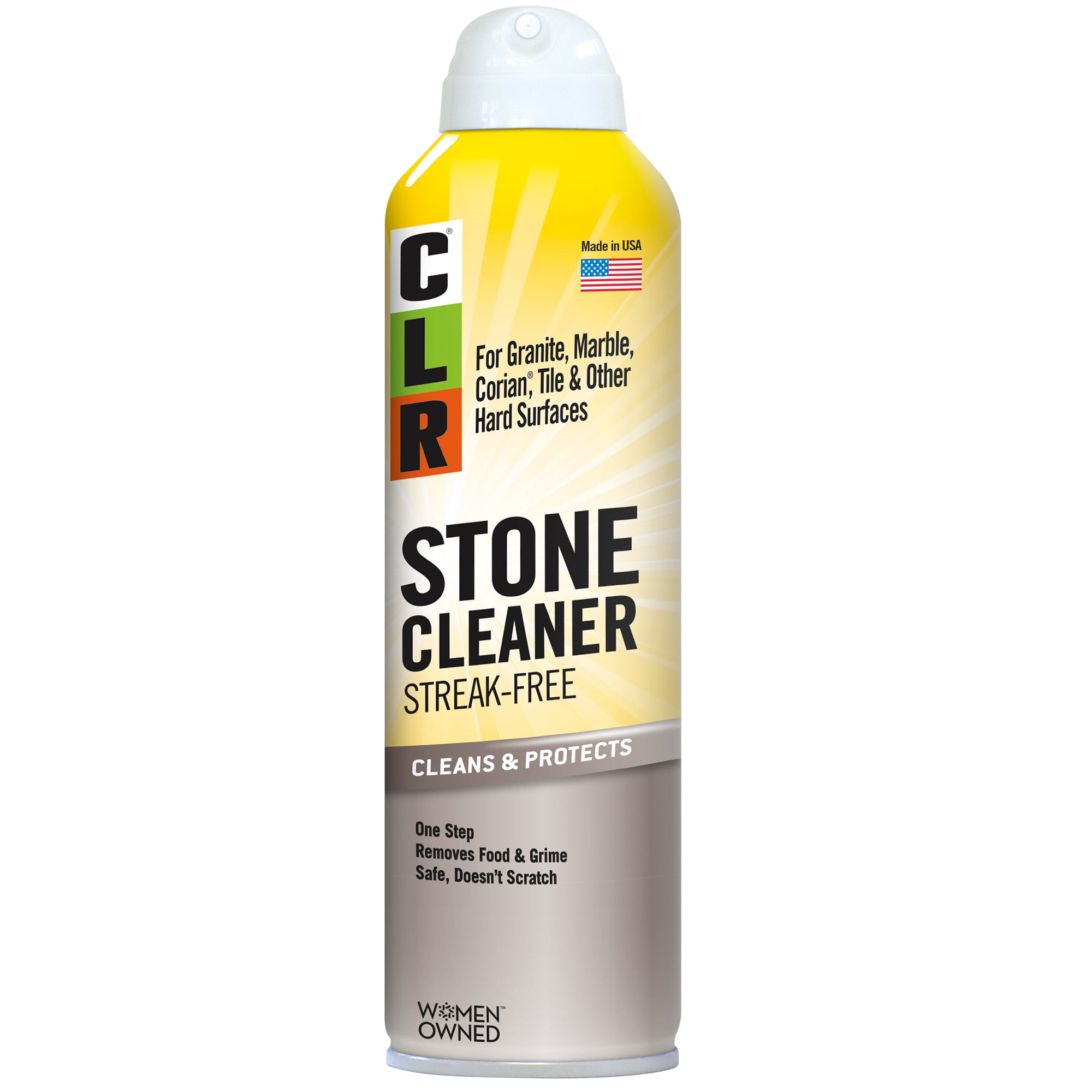 CLR Stone Cleaner, Cleans & Protects, NonAbrasive Aerosol, 12 Oz Can