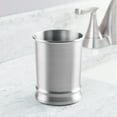 thumbnail image 2 of mDesign Stainless Steel Bathroom Cup, Toothbrush Holder, Tumbler, Brushed/Chrome, 2 of 5