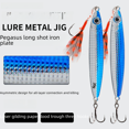 thumbnail image 3 of Juego de cebos de placa de hierro, anzuelo doble, pesca en el mar a larga distancia, lentejuelas ligeras que caen con pico ladeado, cebo falso especial, 3 of 4