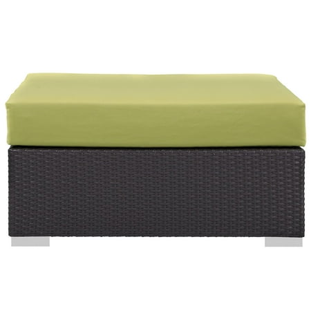 Modway Convene Outdoor Patio Large Square Ottoman, Multiple Colors