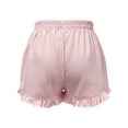 thumbnail image 4 of BOOMNY Womens Pajamas Shorts Elastic Wasit Baggy Pjs Shorts For Women Plaid Lightweight Loose Fit Homewear Loungewear Bottoms, 4 of 4