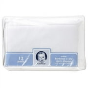 Gerber 12pk Prefold Diaper White