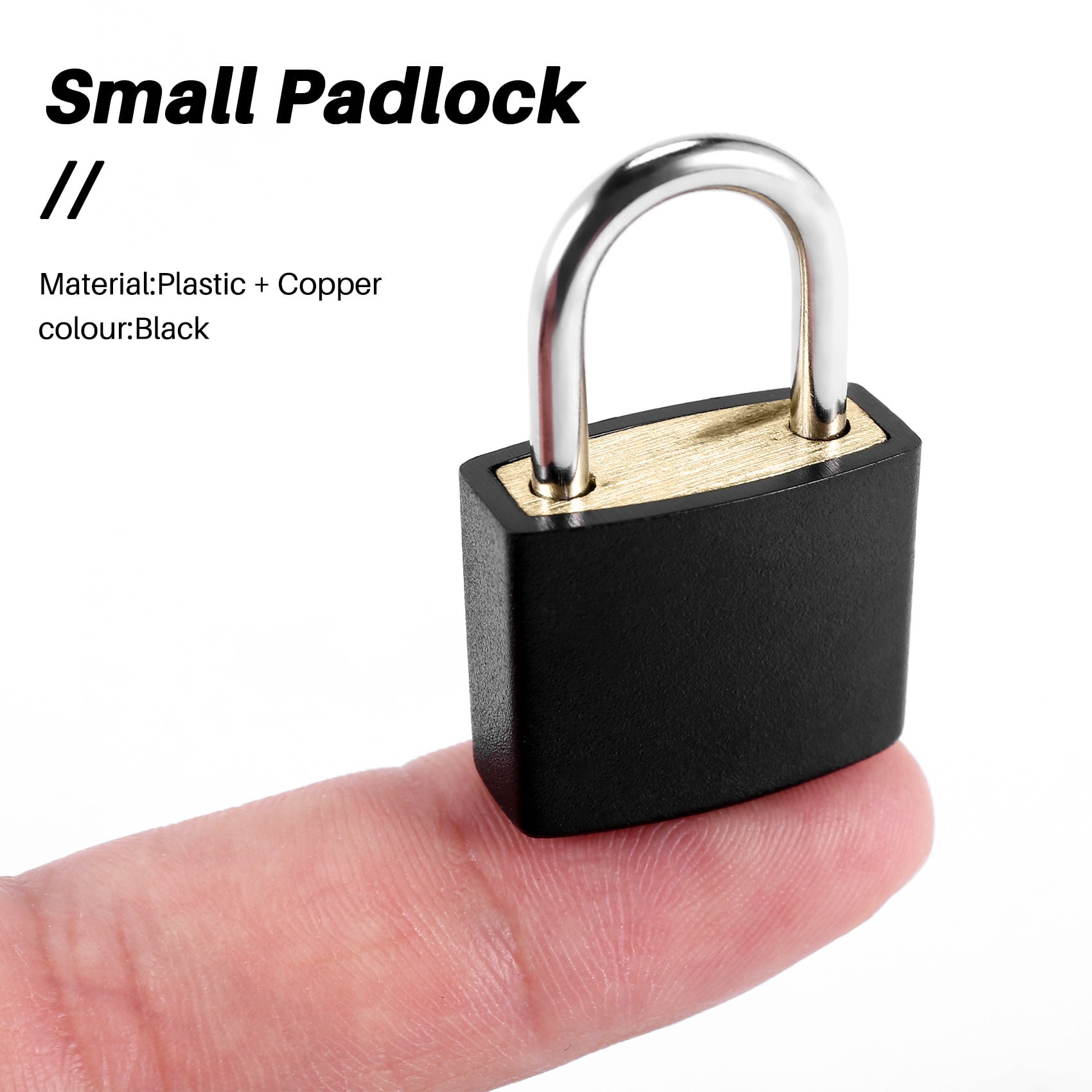 Cadenas à Clé – Petite Boîte Avec 3 Clés, Serrure D'armoire De Rangement, Serrure Antirouille Et Ensemble De Clés, Serrure De Casier De Gym Pour Casier, Clôture Et Extérieur