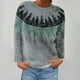 thumbnail image 3 of Suéter de cuello redondo para mujer, informal, estampado, manga larga, cuello redondo, abrigos, suéteres, suéter para mujer, 3 of 4