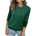thumbnail image 4 of Maplenight Fall Sweaters for Women Crew Neck Long Sleeve Pullover Tops Knit Soft Cozy Sweater Business Casual Fall Clothes, 4 of 8