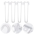 thumbnail image 3 of NUOLUX 4pcs Foldable Hairpin Legs Metal Legs for Furniture Folding Table Computer Table, 3 of 6