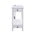 thumbnail image 1 of Acme Furniture 97741 Accent Table (USB Charging Dock), White, 1 of 5