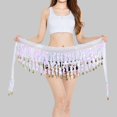 thumbnail image 4 of Fsqjgq Belly Dance Scarf Mini Skirts for Women Sweet Bellydance Wrap Performance Bling Sequins Skirt Noisy Yoga Class Skirts, 4 of 4