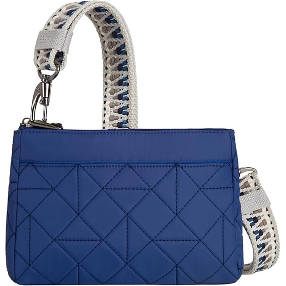 Travelon Anti-Theft Boho Clutch Crossbody, Lush Blue