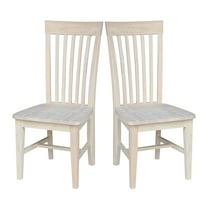 International Concepts Tall Mission Wood Dining Chairs, Set of 2
