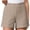 Khaki, variant on hlysgo Women's Yoga Shorts High Waiste Tummy Control Casual Comfy Shorts Wide Leg Workout Lounge with Pockets Black,3xL