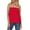 Red, variant on QIUOMBBP Strapless Tube Tops for Women Summer Sleeveless Pleated Solid Peplum Shirt Casual Outdoor Walking Tanks Red L