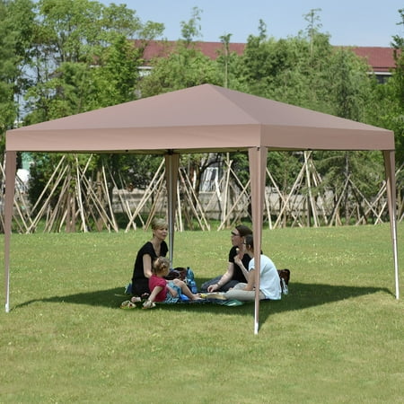 Gymax 10 x 10 FT Pop-Up Outdoor Tent Foldable Portable Shelter Gazebo Carry