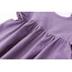 thumbnail image 5 of Vestido LYXIOF para niños pequeños de algodón y lino con volantes, color morado, 100 cm, 5 of 6