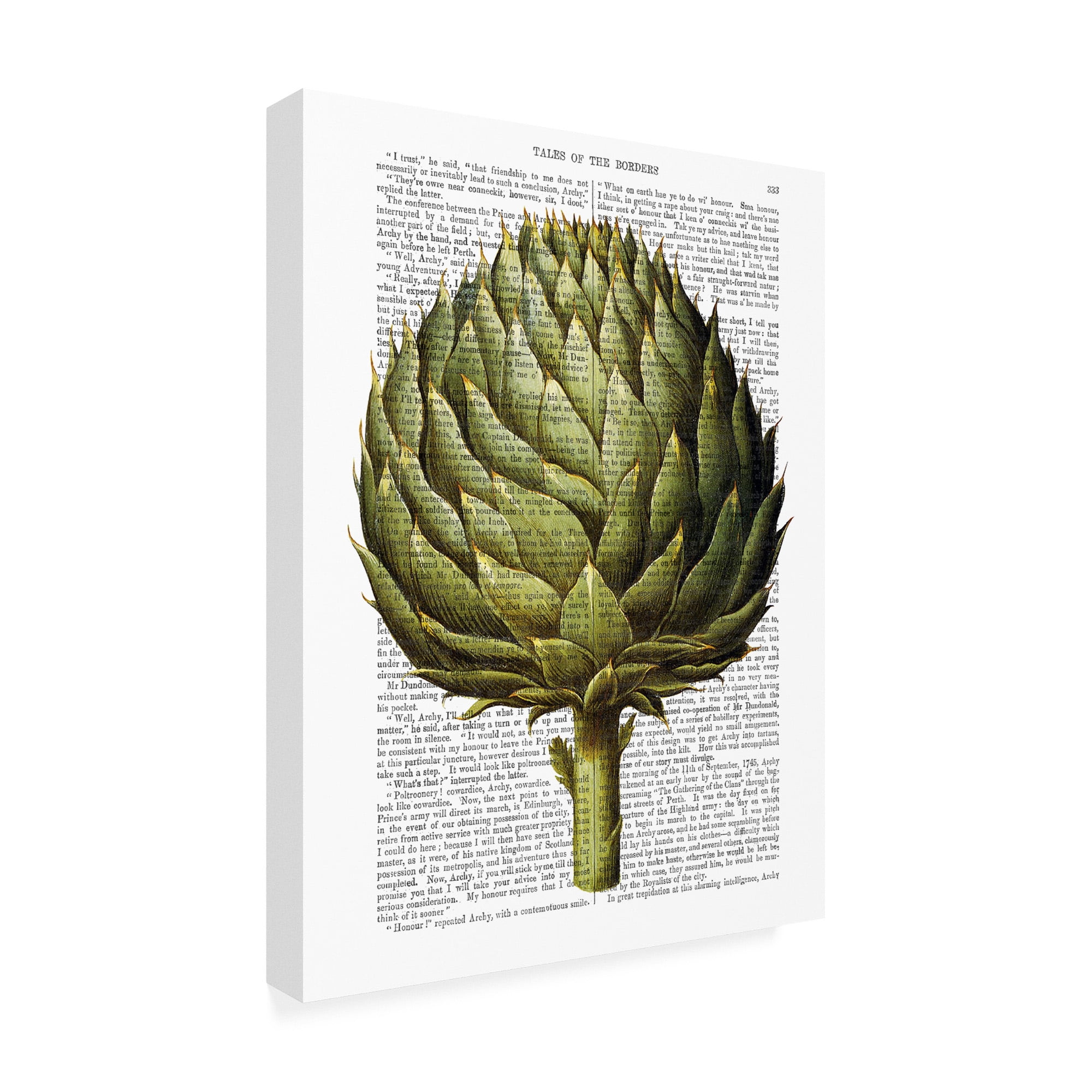 Trademark Fine Art 'Globe Artichoke Print 2' Canvas Art by Fab Funky
