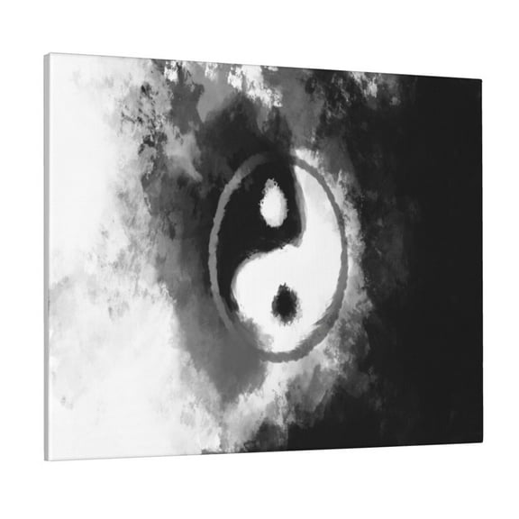 Logiee Yin And Yang Print Canvas Wall Art ,Art Poster,Canvas Decorative Picture,Decor Wall Pictures for Living Room Bedroom Bathroom,Ready to Hang