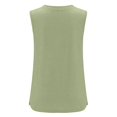 thumbnail image 4 of JIAYUE Women's Tank Top Sleeveless Lightweight Crew Neck Basic Loose Fit Versatile Solid Color Casual With Pocket Female Summer Vest, 4 of 5