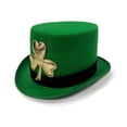 thumbnail image 6 of JIKNTTR Women's Green Top Hat St. Patrick's Day Casual Style Top Hats Green Hair Accessory For Holidays And Themed Parties Fashion Hats, 6 of 9
