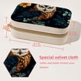 thumbnail image 5 of Owl Velvet Portable Jewelry Organizer Box with Removable Compartment - Earring Holder and Gift Jewelry Box, 5 of 7