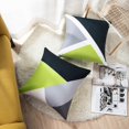 thumbnail image 4 of Set of 4 Throw Pillow Covers Modern Abstract Stripe Simple Geometric Acrylic Bold Decorative Pillow Cases Home Decor Square 18x18 Inches Pillowcases(Grey Green), 4 of 5