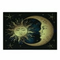 thumbnail image 1 of Psychedelic Cutting Board, Moon and Sun in Antique Style Lunar Myth Astrology Art Print, Decorative Tempered Glass Cutting and Serving Board, Small Size, Petrol Blue Yellow, by Ambesonne, 1 of 1