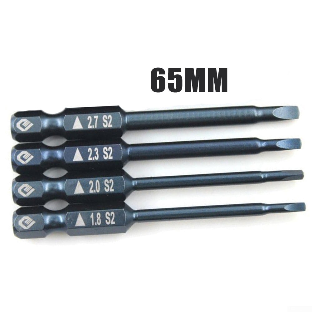 4pcs 1/4" Hex Shank Triangle Electric Magnetic Head Safety Screwdriver Bit Set 
