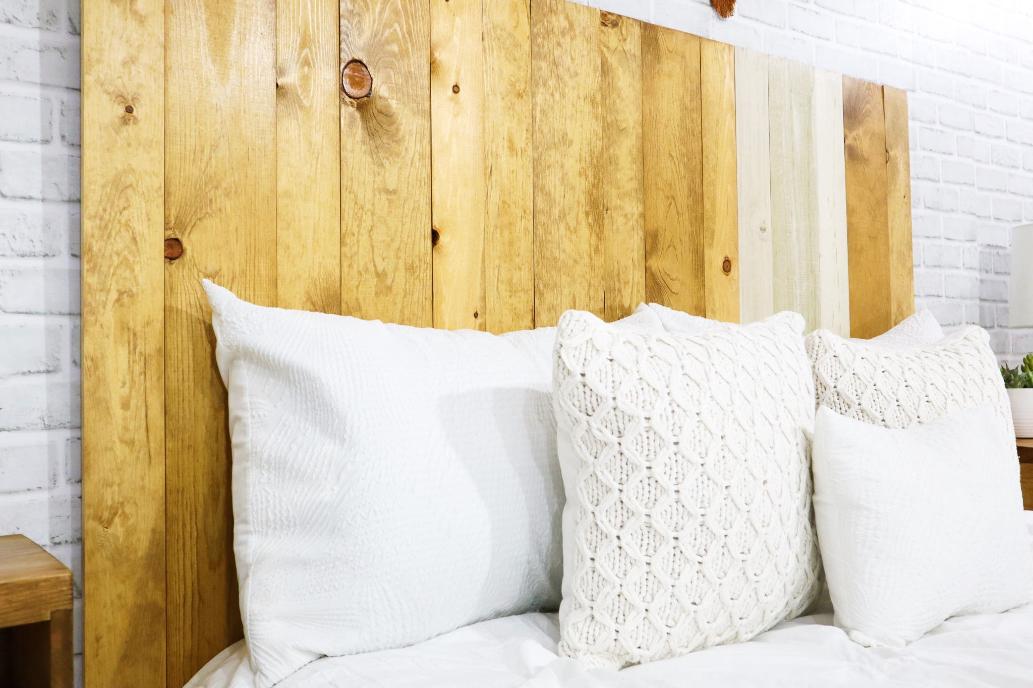 Barn Walls Boho Euro Mix Signature Design, Multicolored Solid Wood Headboard, Floating Panels, Wall Mount, Adjustable Height, Easy Assembly, California King Size