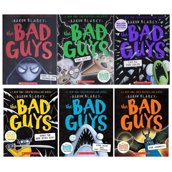 Aaron Blabey’s The Bad Guys Episodes 11–16 — Complete 6-Book Paperback Bundle
