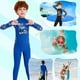 thumbnail image 5 of Niños con traje de trabajo simple cómodo manga larga surfing ropa resistente al sol niño nadar ropa natación desgaste para niños chicas con azul, niño xxl sidaley OD003685-15, 5 of 7